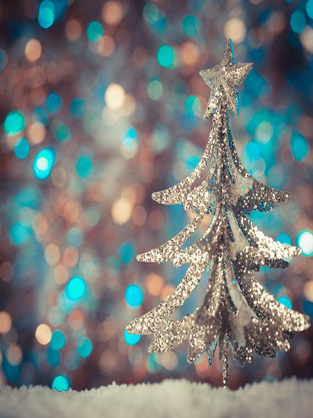 Kate Blue Green Blurring Glitter Tree Backdrop for Christmas Photography - Kate backdrop UK