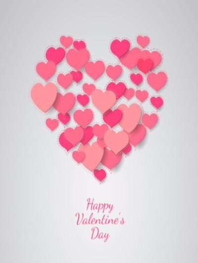 KATE Many Love Valentine's Day holidays  printed fabric backdrop J02981