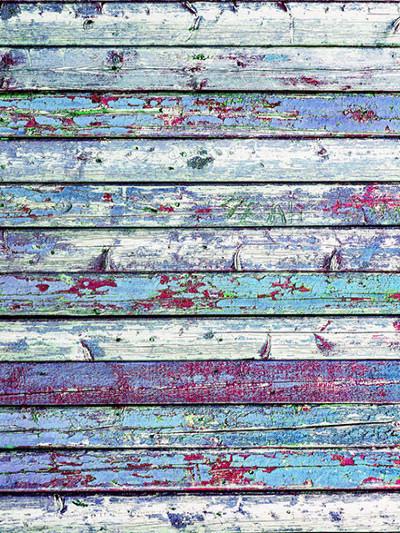 Katebackdrop：Kate Retro Style Colorful Wooden Wall Photography Backdrop