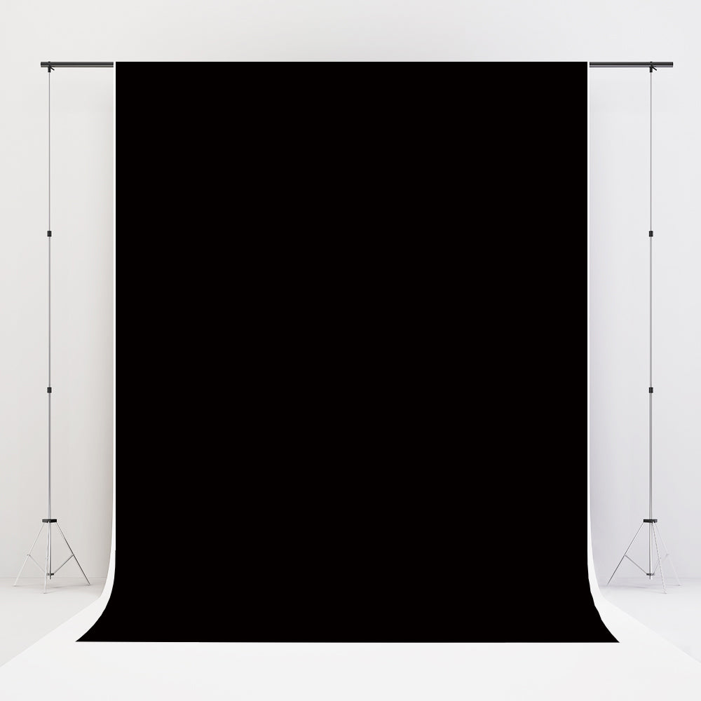Kate Solid Black Photo Portrait Photography Backdrop for Studio(HGCSB)