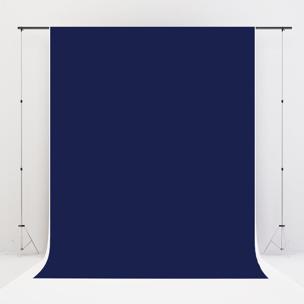 Kate Navy Blue Solid Cloth Fabric Backdrop for Photography