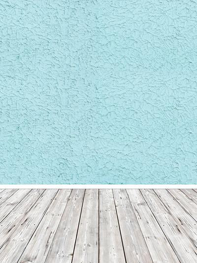 Katebackdrop£ºKate Light Sky Blue Wall White Floor Baby Backdrops