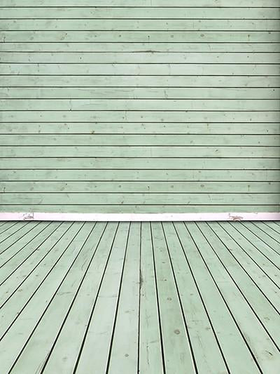 Katebackdrop£ºKate Light Green Old Wood Floor Retro Children Backdrops For Photograhy