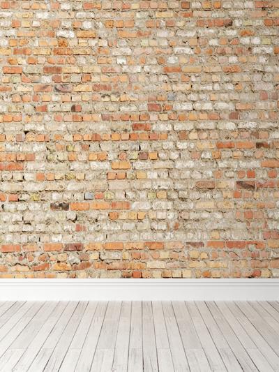 Kate Retro Brick Wall Backdrop with Floor