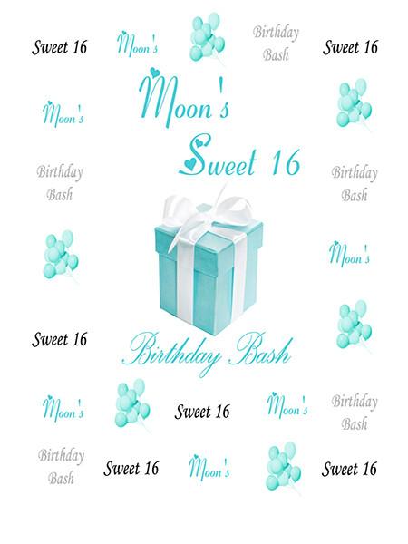 Katebackdrop£ºKate Sweet 16 Custom Backdrop for Birthday Party Photography