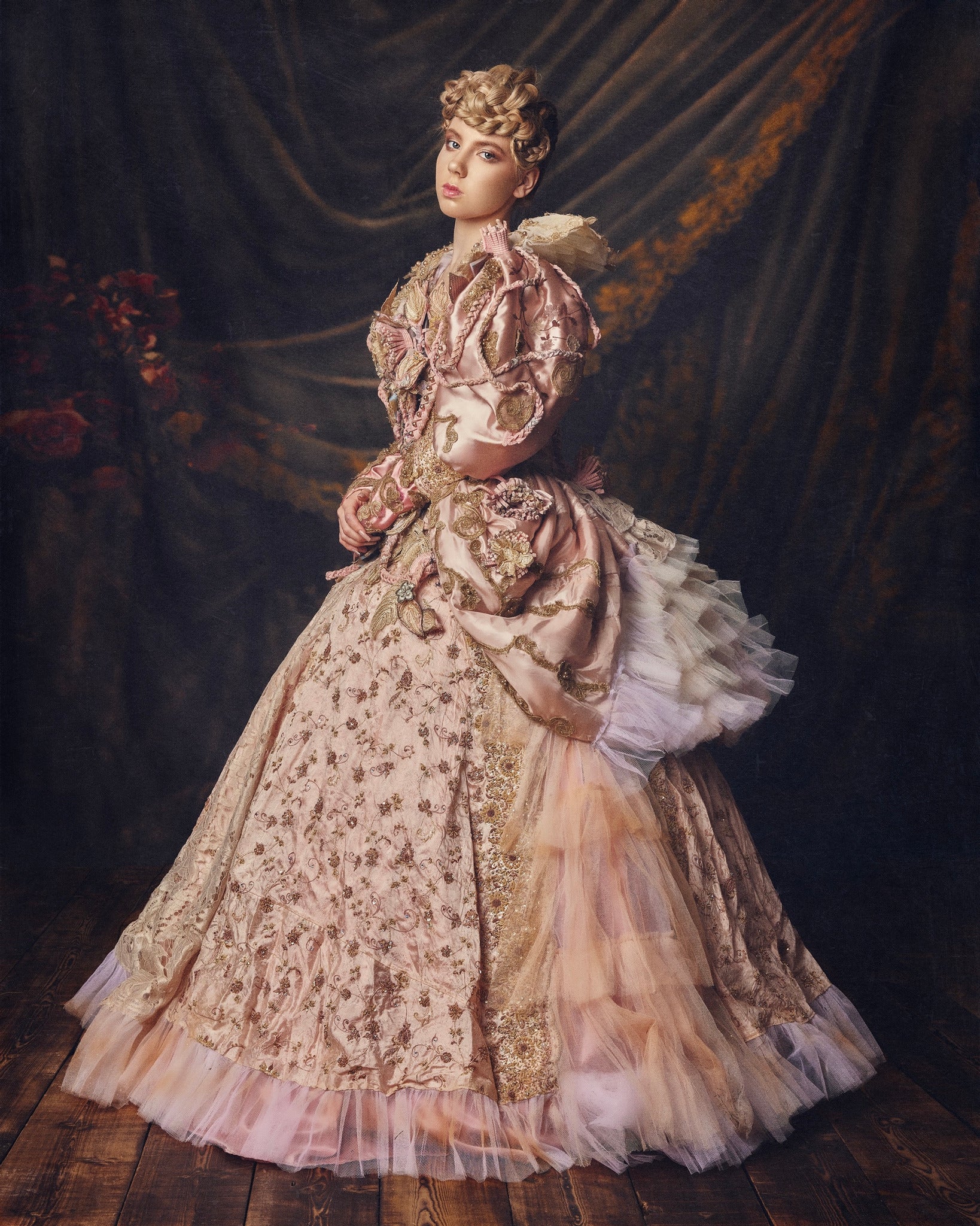 Kate Retro Classical Court Style Warm Color Backdrop Designed by Thousand Words Photography -UK