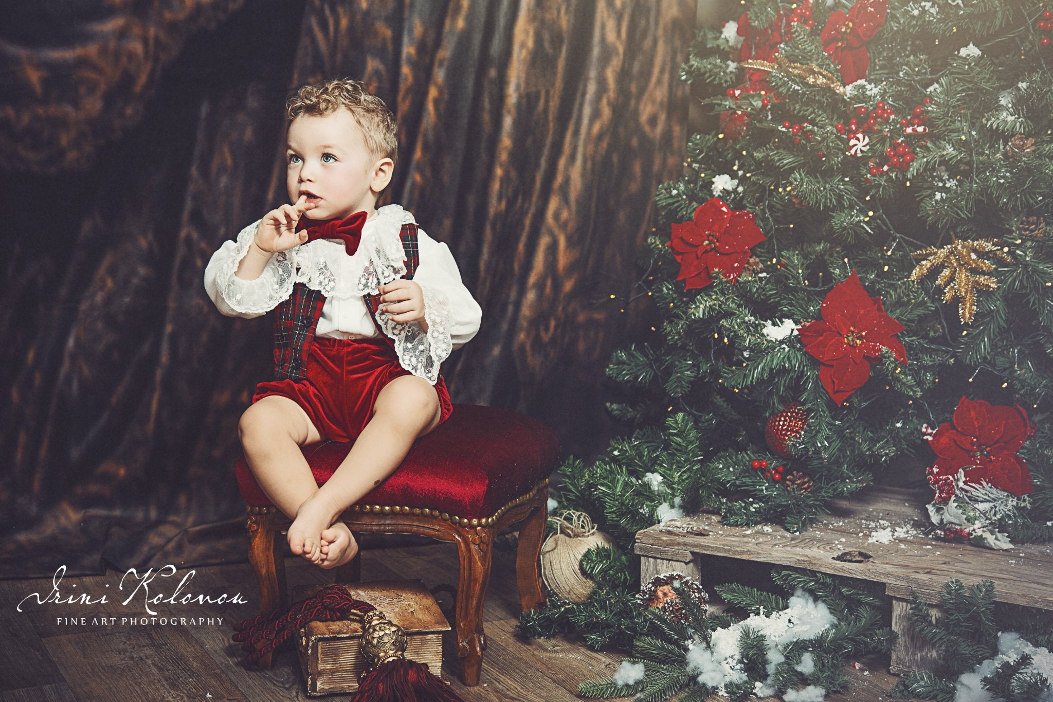 Kate Retro Classical Court Style Warm Color Backdrop Designed by Thousand Words Photography