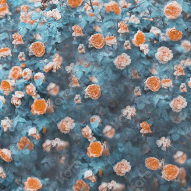 kate Fine Art Blurry Textured Florals Backdrop for Photography