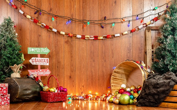 Kate Wooden Wall lights Christmas Backdrop Designed by Jessica Evangeline Photography