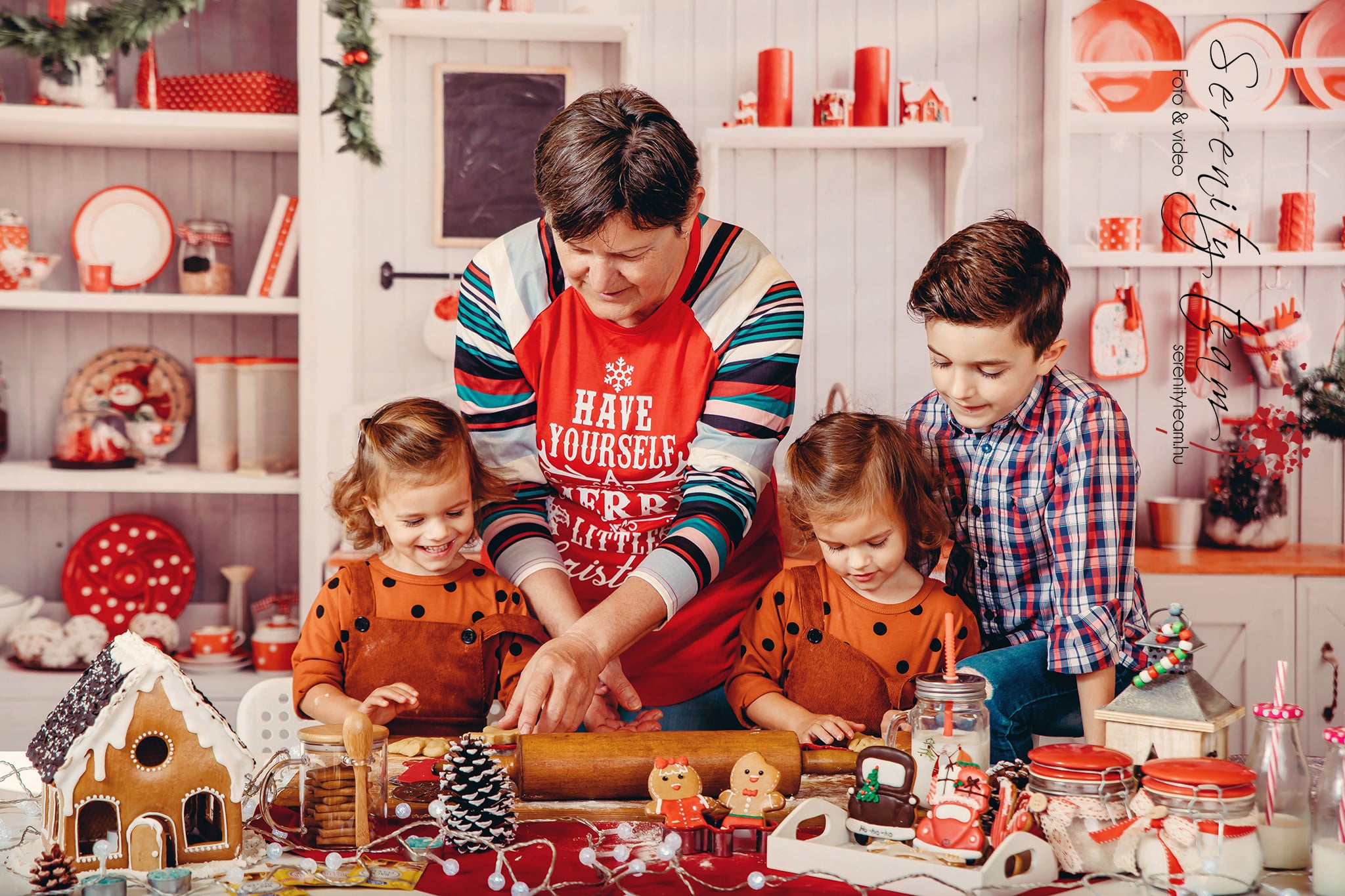 Kate Christmas Kitchen Backdrop White Wall for Photography -UK