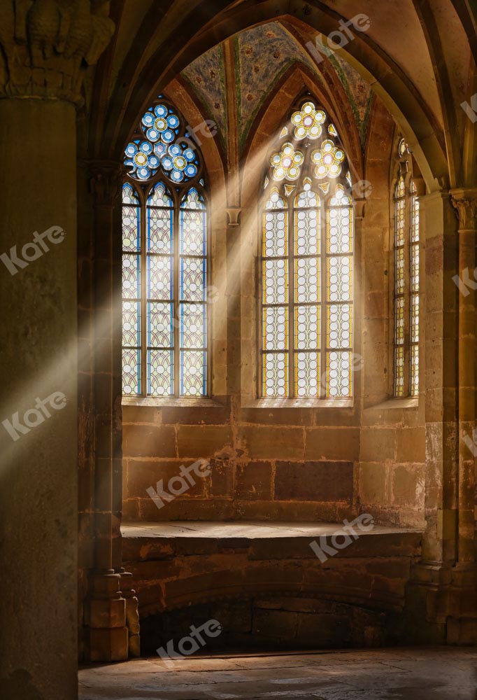 Kate Church Window Sunlight Backdrop Designed by Chain Photography -UK