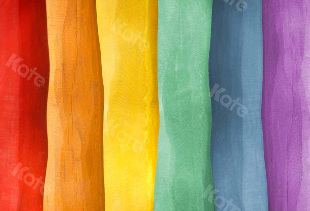 Kate Rainbow Wood Backdrop Designed by Uta Mueller Photography -UK