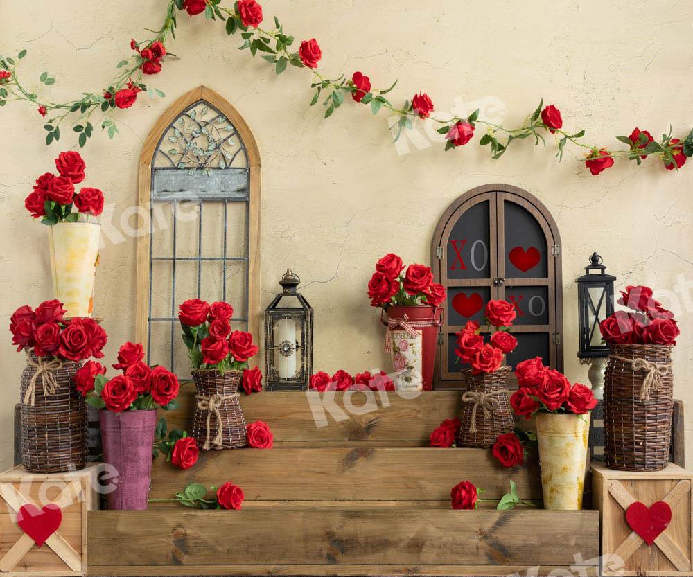 Kate Romantic Valentine's Day Rose Backdrop Designed by Emetselch -UK