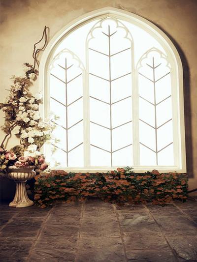 Kate Windows Wedding Flower with floor Backdrop