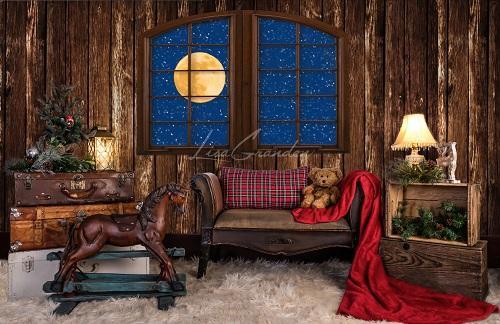 Kate Xmas Window Backdrop for Photography Designed by Lisa Granden -UK