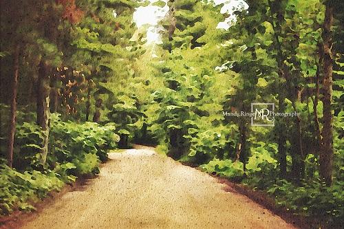 Kate Dirt Road with Pines Backdrop Designed by Mandy Ringe Photography
