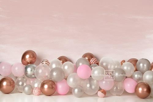 Kate Pink White and Rose Gold Backdrop Designed by Mandy Ringe Photography