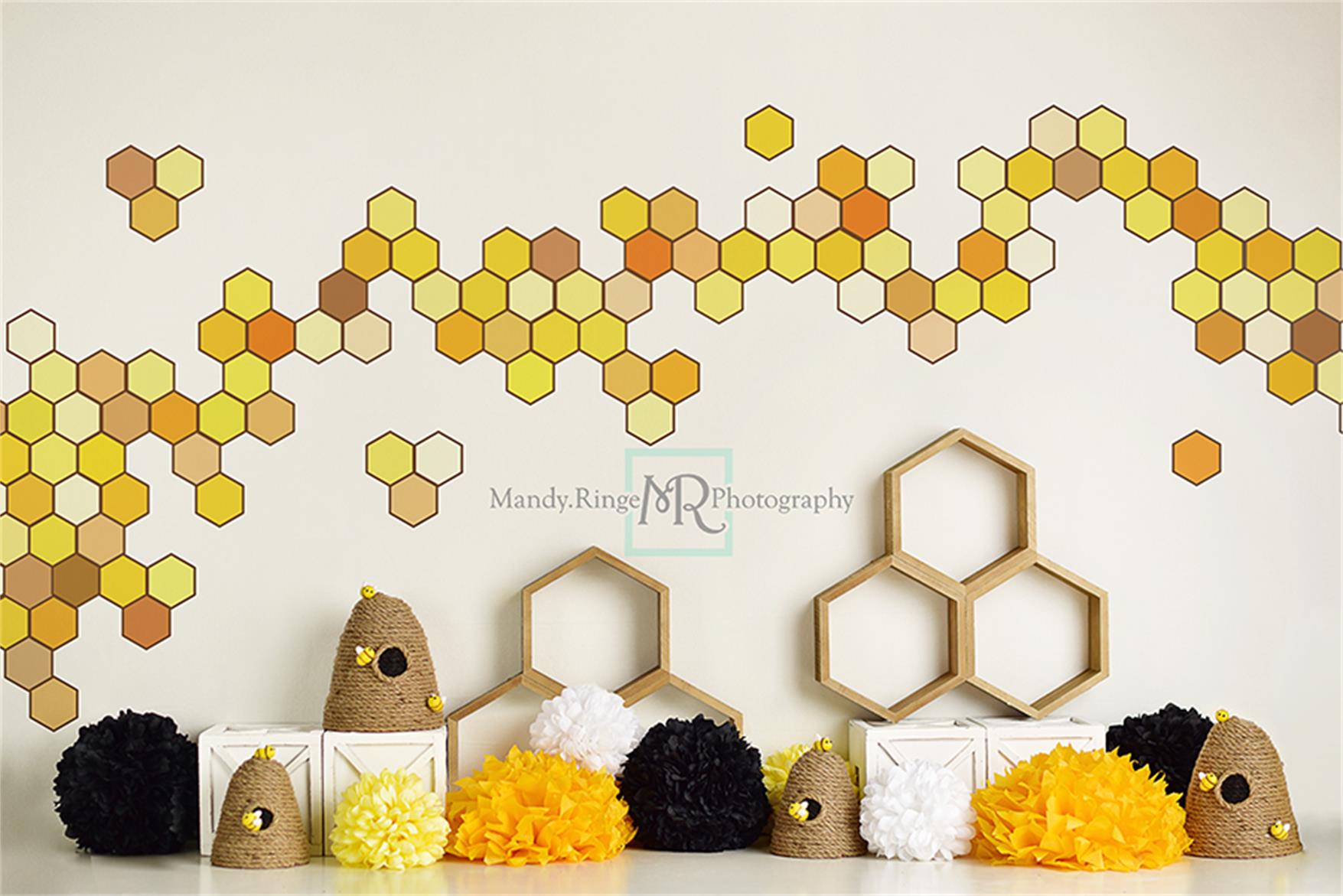 Children Happy Bee Day Backdrop