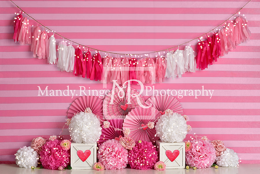 Valentine's Day with Hearts and Stripes