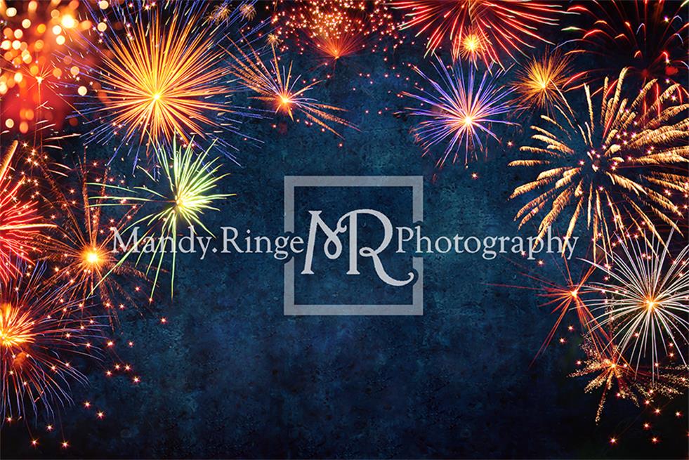 Firework Celebration New Year Backdrop