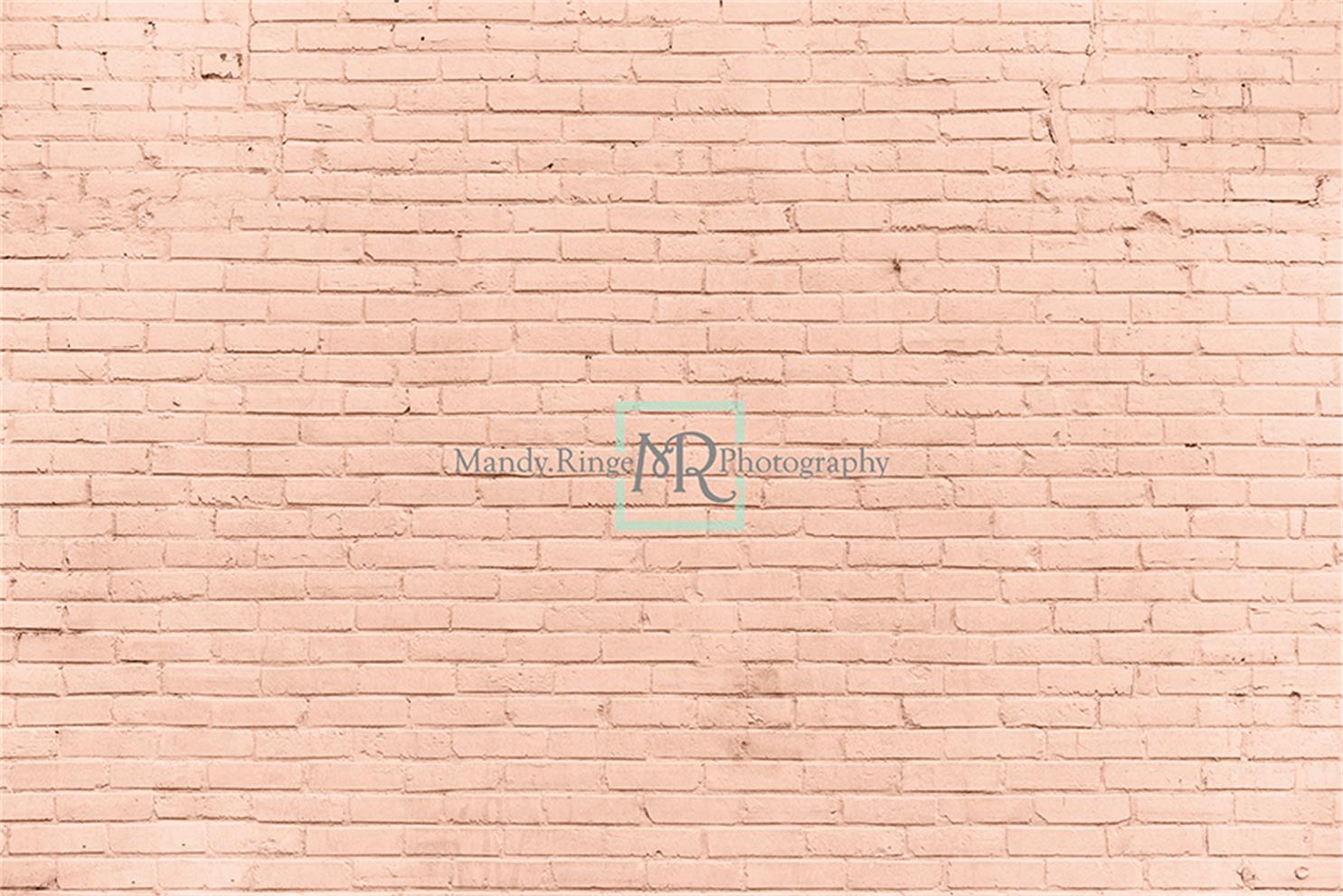 Kate Peach Brick Wall Backdrop Designed by Mandy Ringe Photography