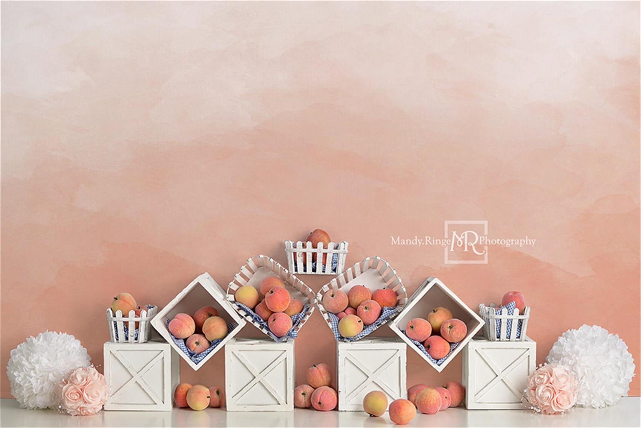 Kate Autumn Peaches and Cream Backdrop Designed By Mandy Ringe Photography -UK
