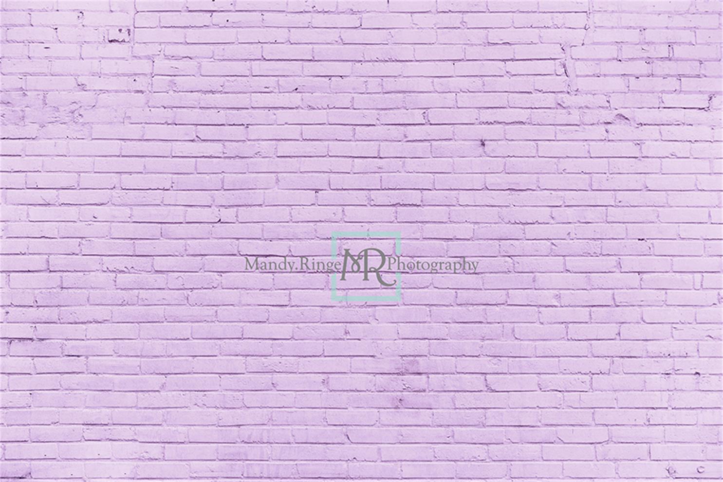Kate Purple Brick Wall Backdrop Designed by Mandy Ringe Photography