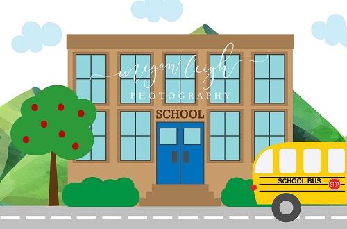 Kate Back to School Backdrop Designed by Megan Leigh Photography -UK
