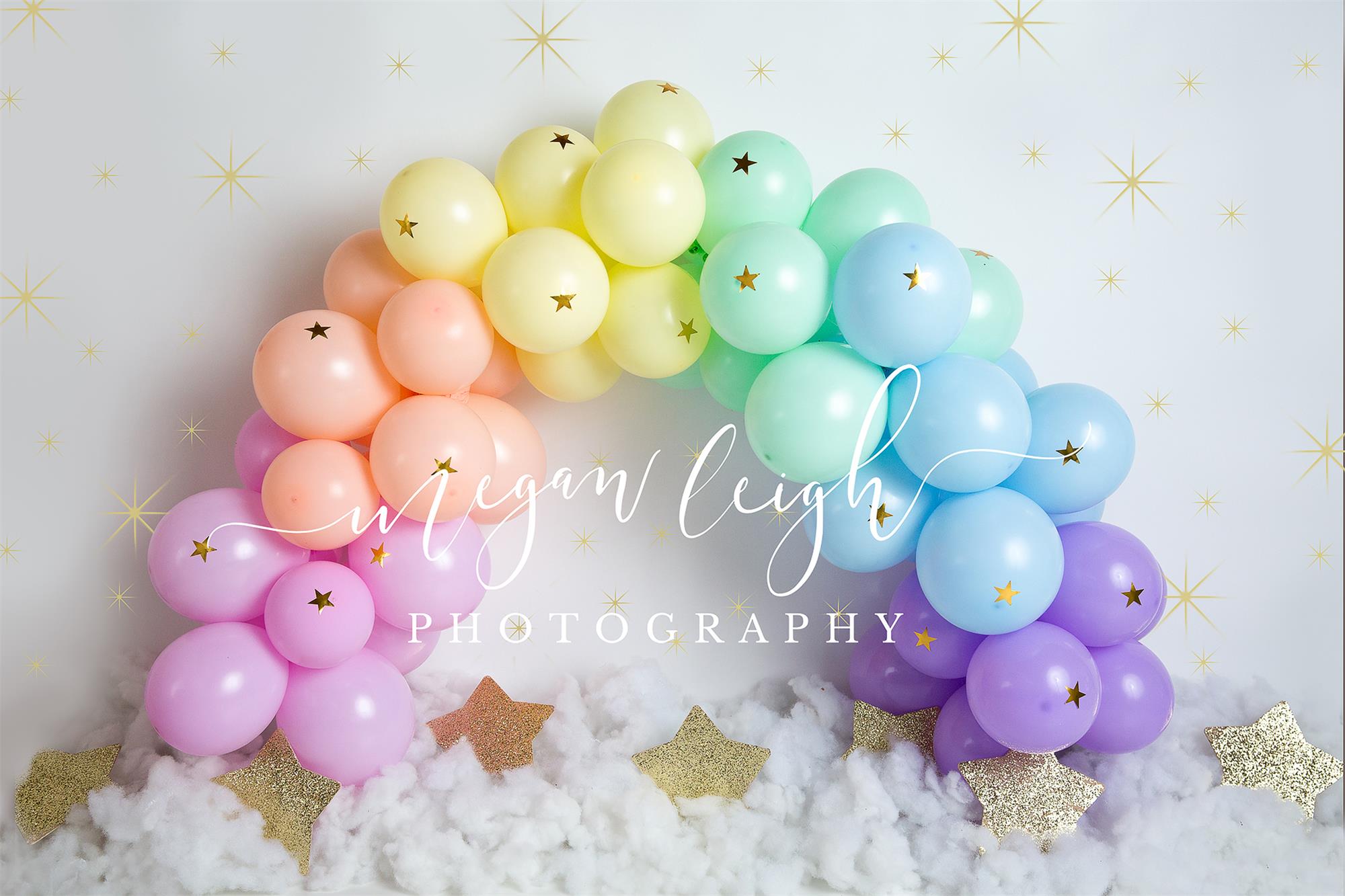 Balloons Garland Children Birthday Backdrop