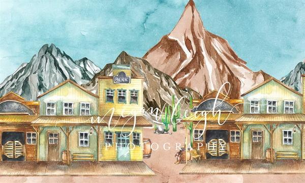 Kate  Western Town Backdrop Designed by Megan Leigh Photography -UK