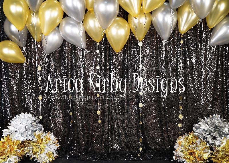 Kate Golden New Years Bash Backdrop designed by Arica Kirby