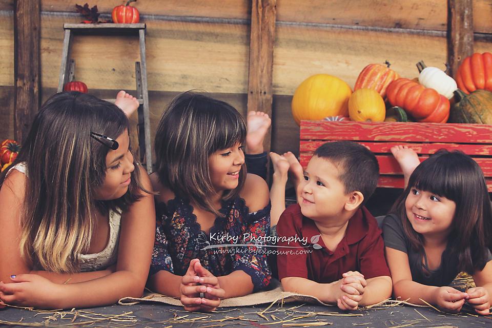 Kate Pumpkin Harvest Backdrop Autumn and Halloween designed by Arica Kirby