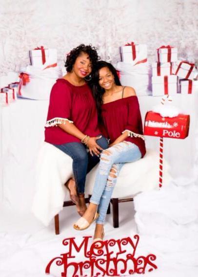 Kate Gift And Snow Tree Backdrop for Christmas Photography