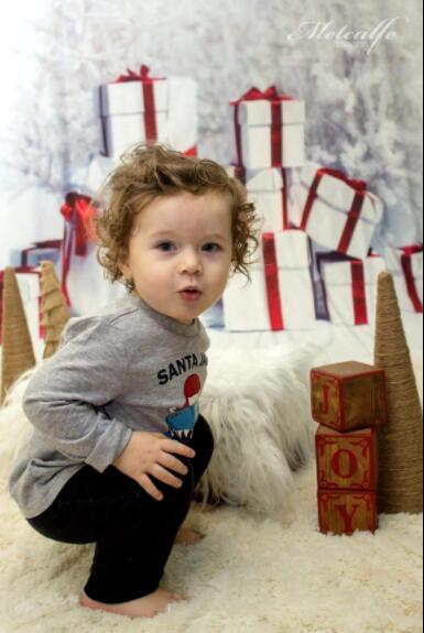 Kate Gift And Snow Tree Backdrop for Christmas Photography
