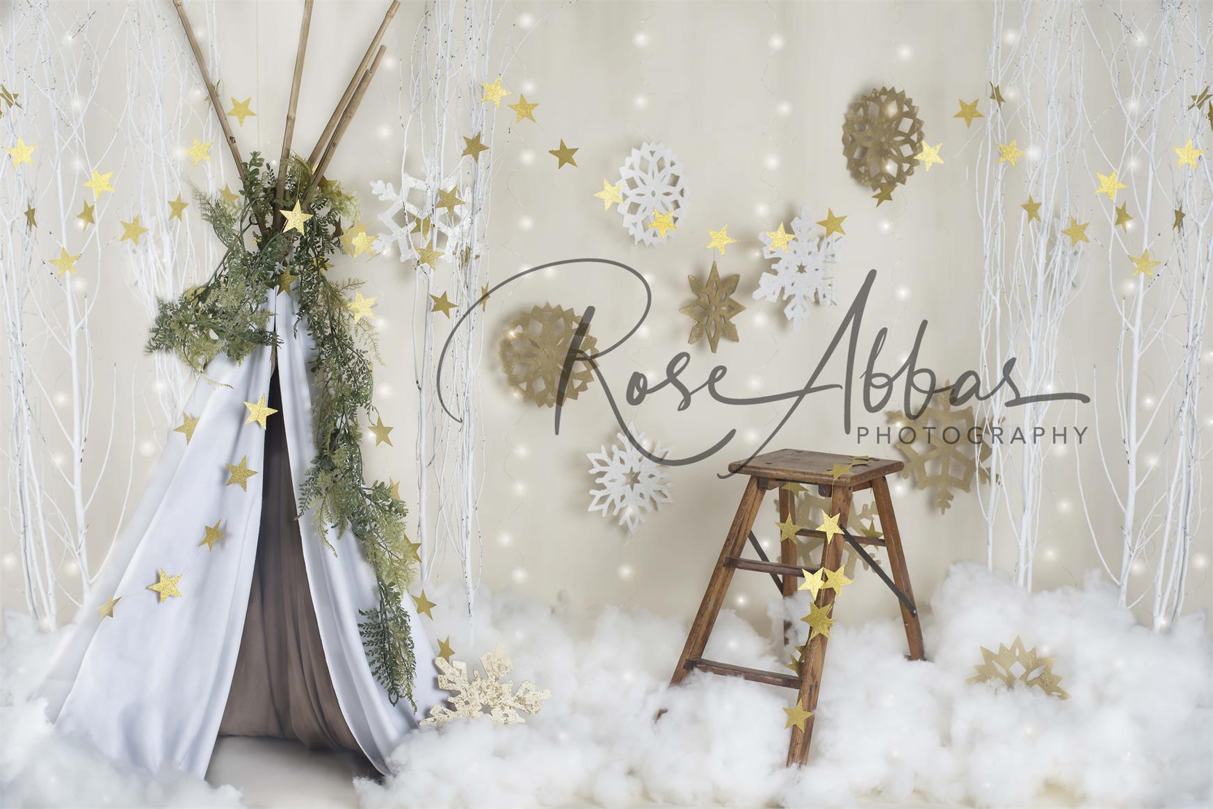 Children Christmas Tent Backdrop