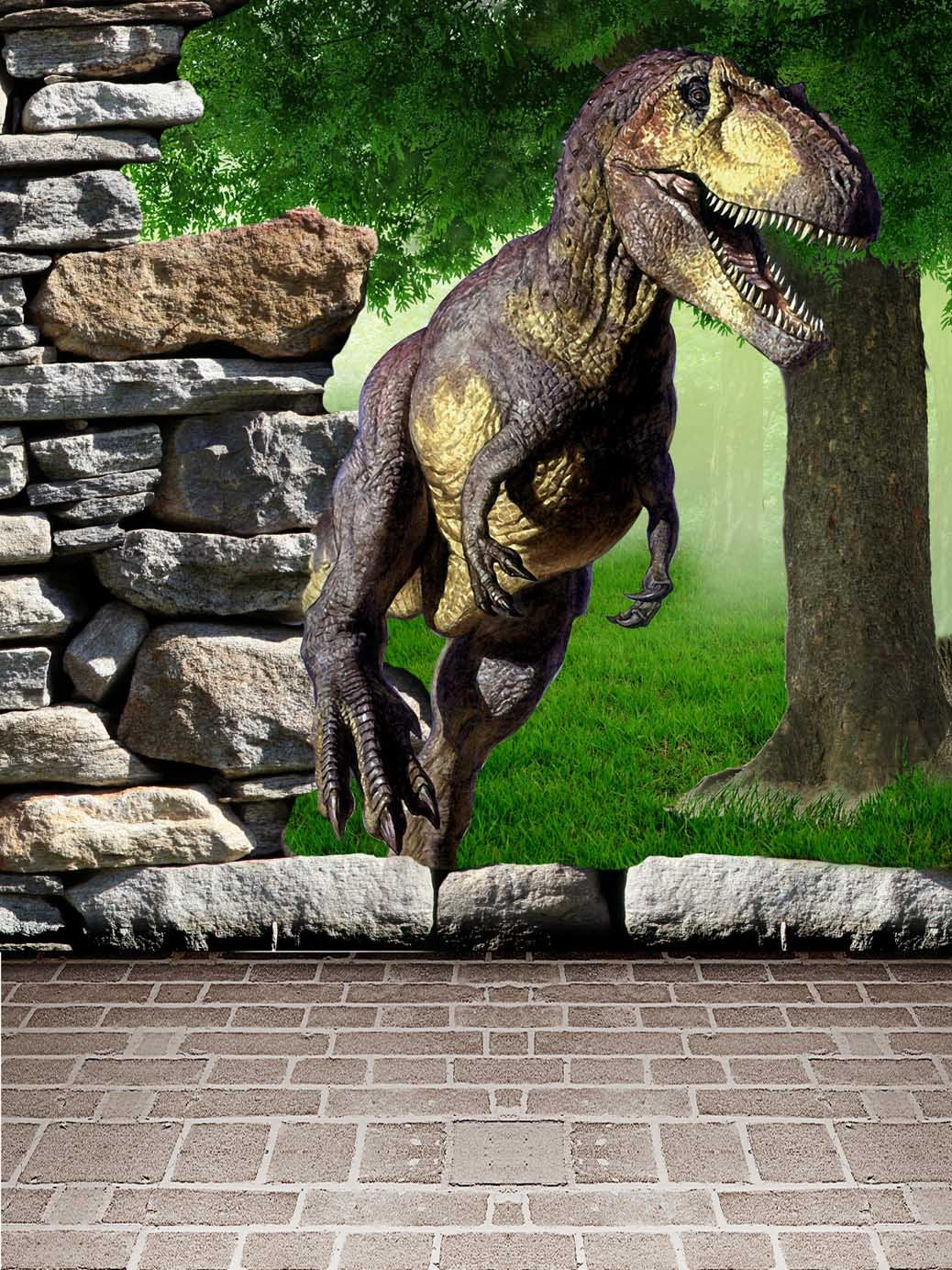 Kate Dinosaur Photography Backdrops 3D Rock Floor Scenery Background for Children - Kate backdrop UK