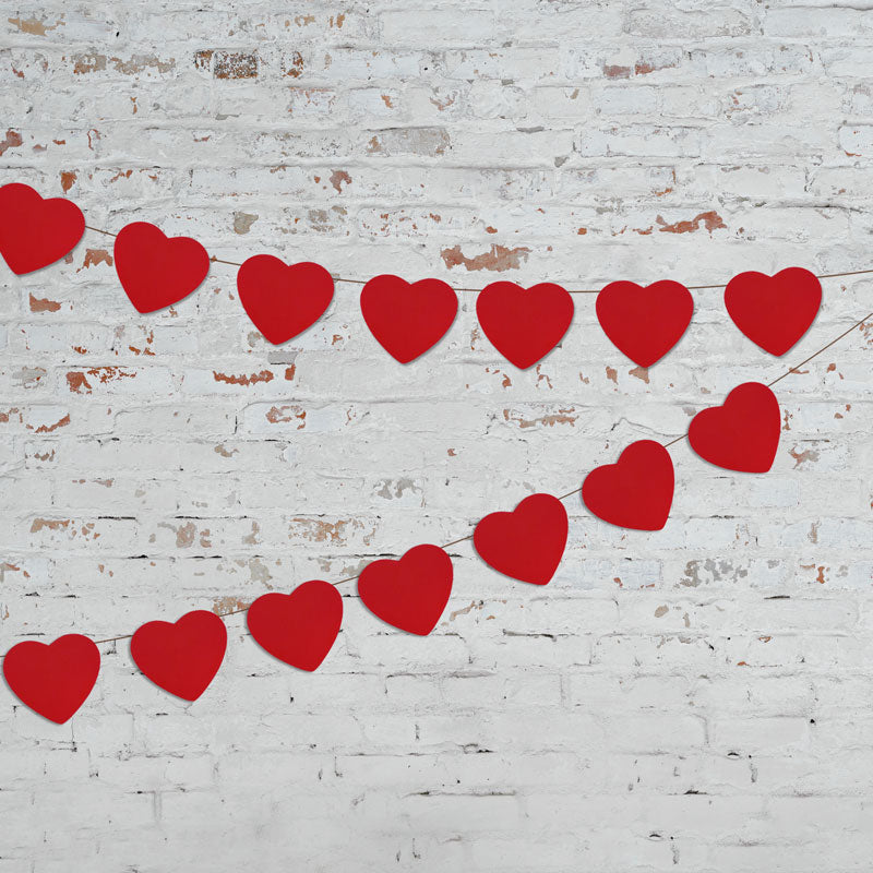 Kate Retro Brick Valentines Backdrop Designed by Jerry_Sina -UK