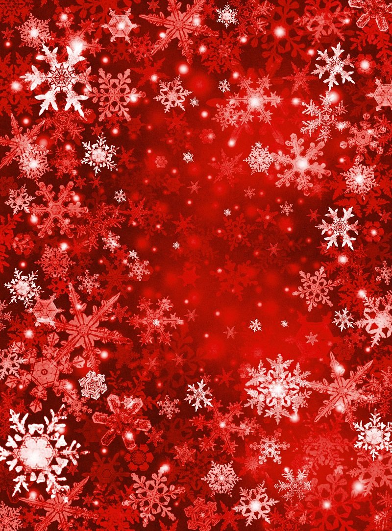 Kate Red Snowflake Winter Backdrop Christmas Backdrops for Kids - Kate backdrop UK