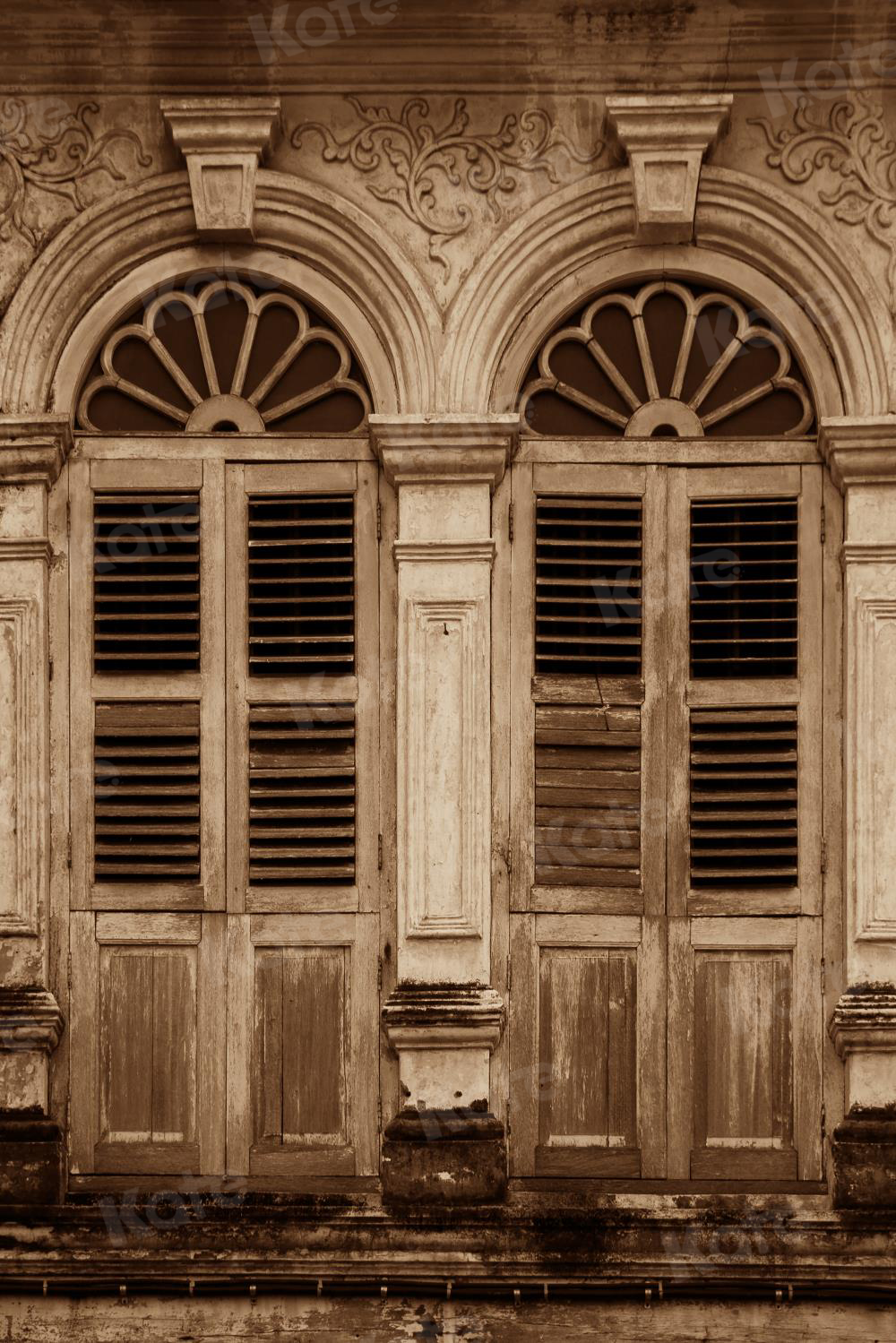 Kate Retro Architecture Door Backdrop for Photography