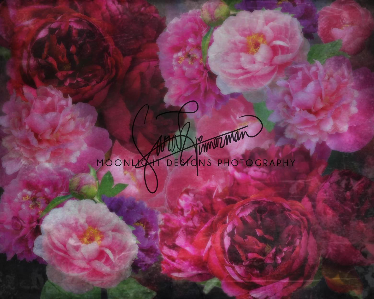 Spring Pink Floral Backdrop