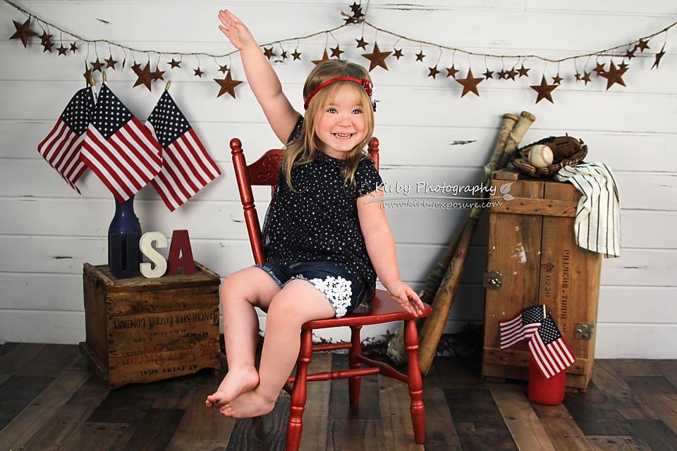 Kate Stars and Stripes Forever Backdrop designed by Arica Kirby