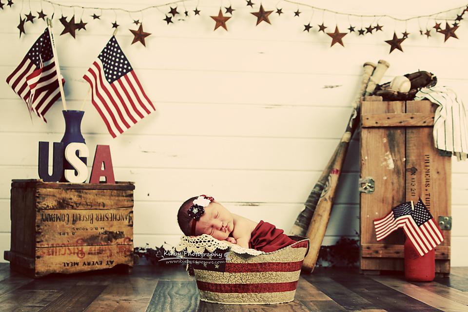 Kate Stars and Stripes Forever Backdrop designed by Arica Kirby