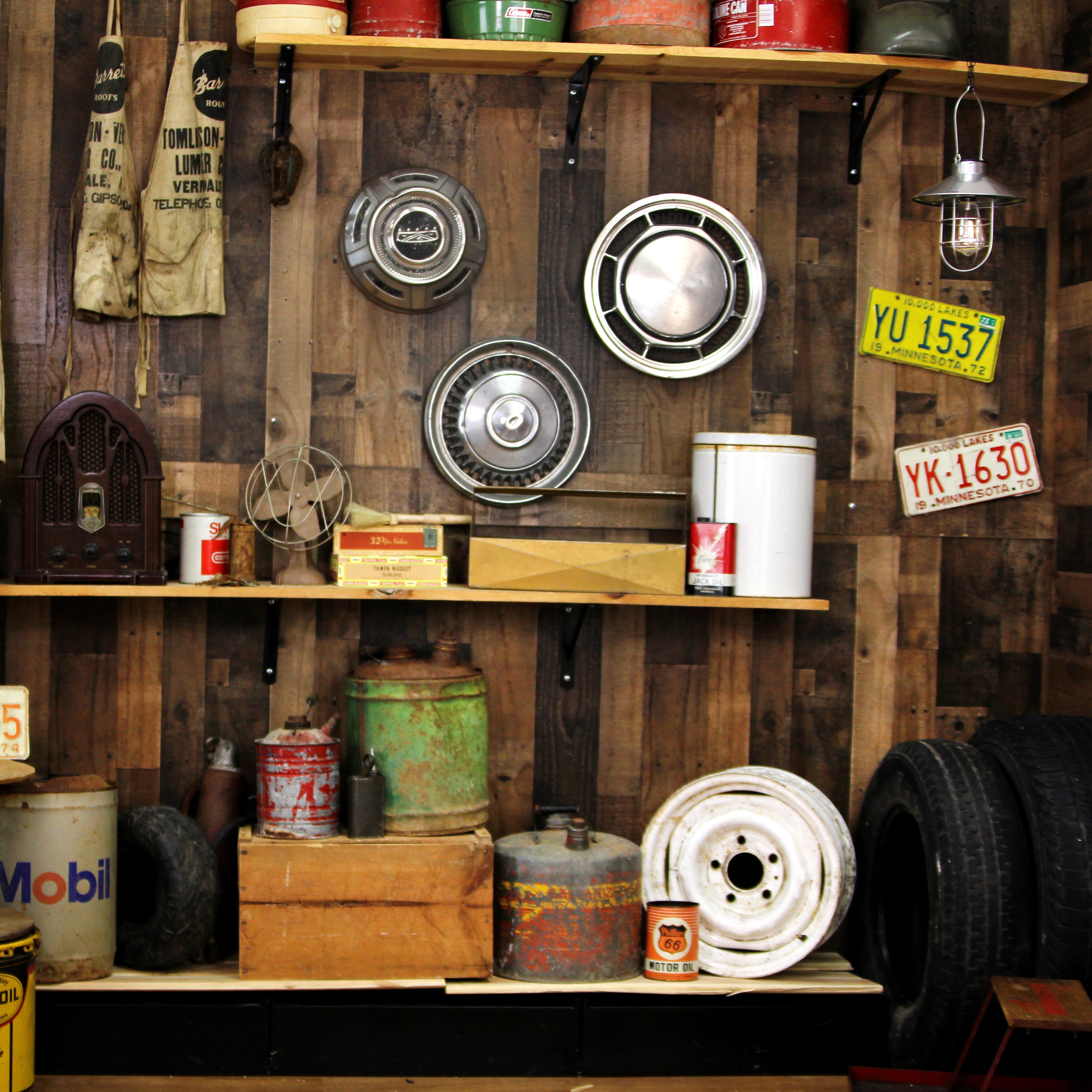 Kate Vintage Garage backdrop designed by Arica Kirby