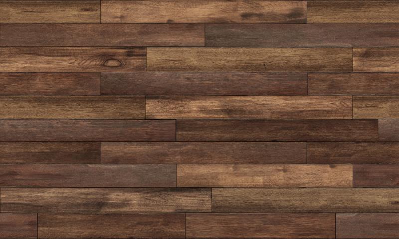 Kate Dark Vintage Wood Rubber Floor Mat -UK