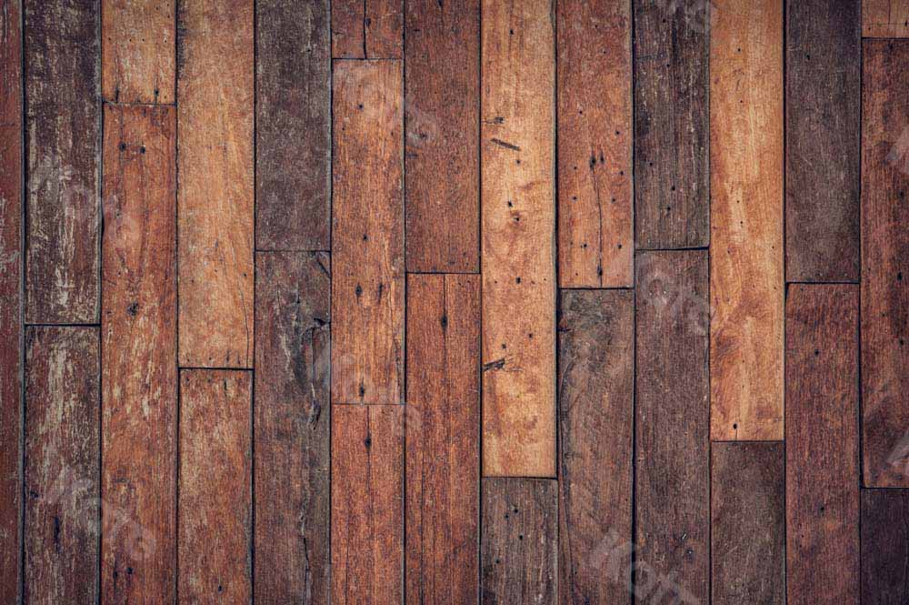 Kate Wood Grain Floor Backdrop Vintage Texture Rubber Floor Mat