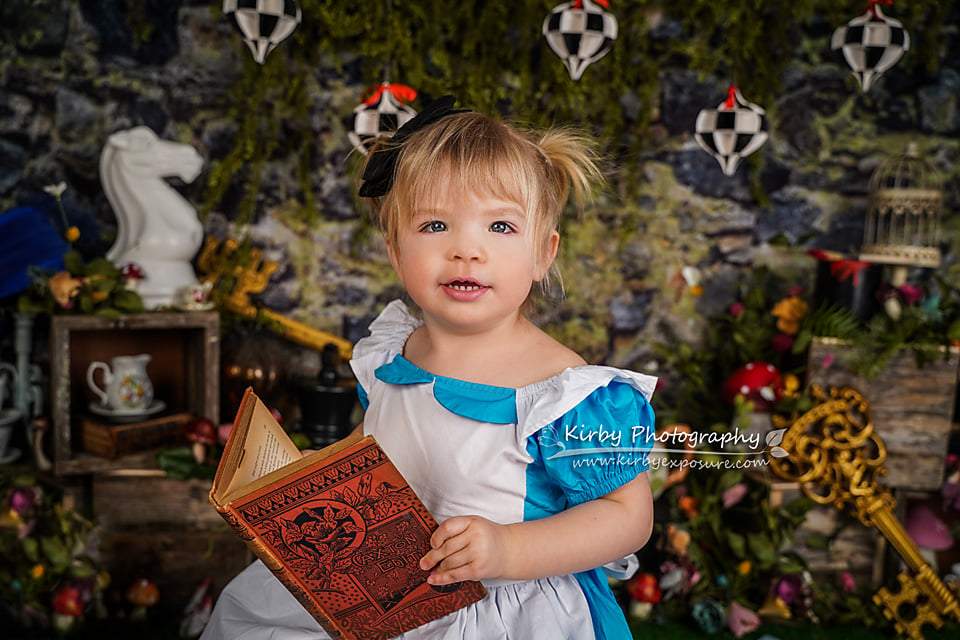 Kate Spring Alice Tea Fairy Tale Backdrop Designed by Arica Kirby