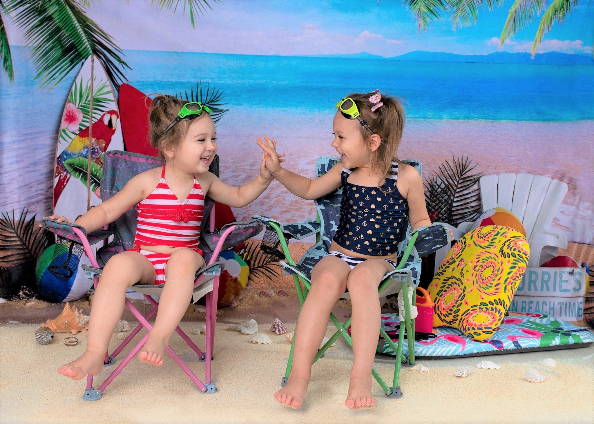 Kate Beach Day Sea Summer Backdrop for Photography Designed by Megan Leigh Photography -UK