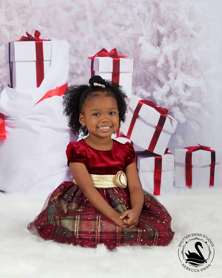 Kate Gift And Snow Tree Backdrop for Christmas Photography