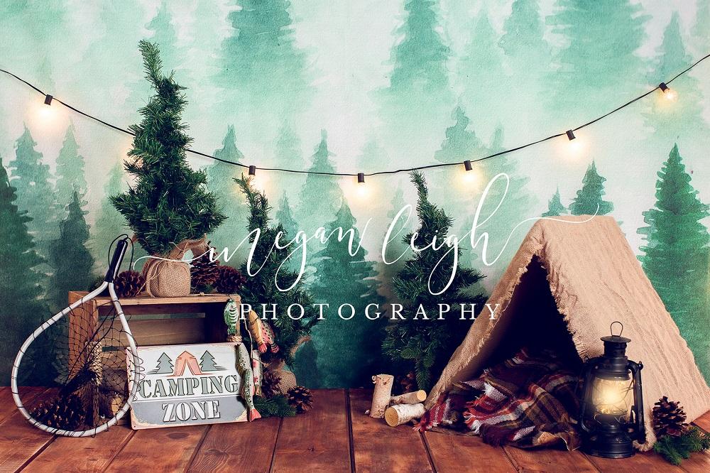 Kate Forest Camping Children Backdrop Designed by Megan Leigh Photography