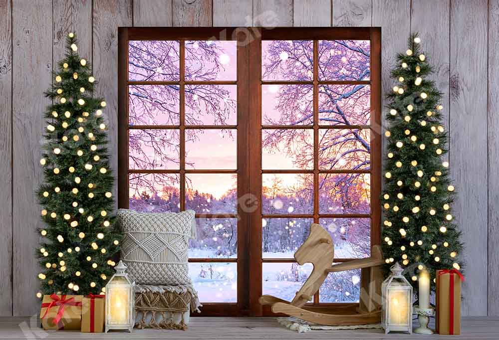 Kate Christmas Winter Snow Grain Backdrop Designed by Emetselch -UK